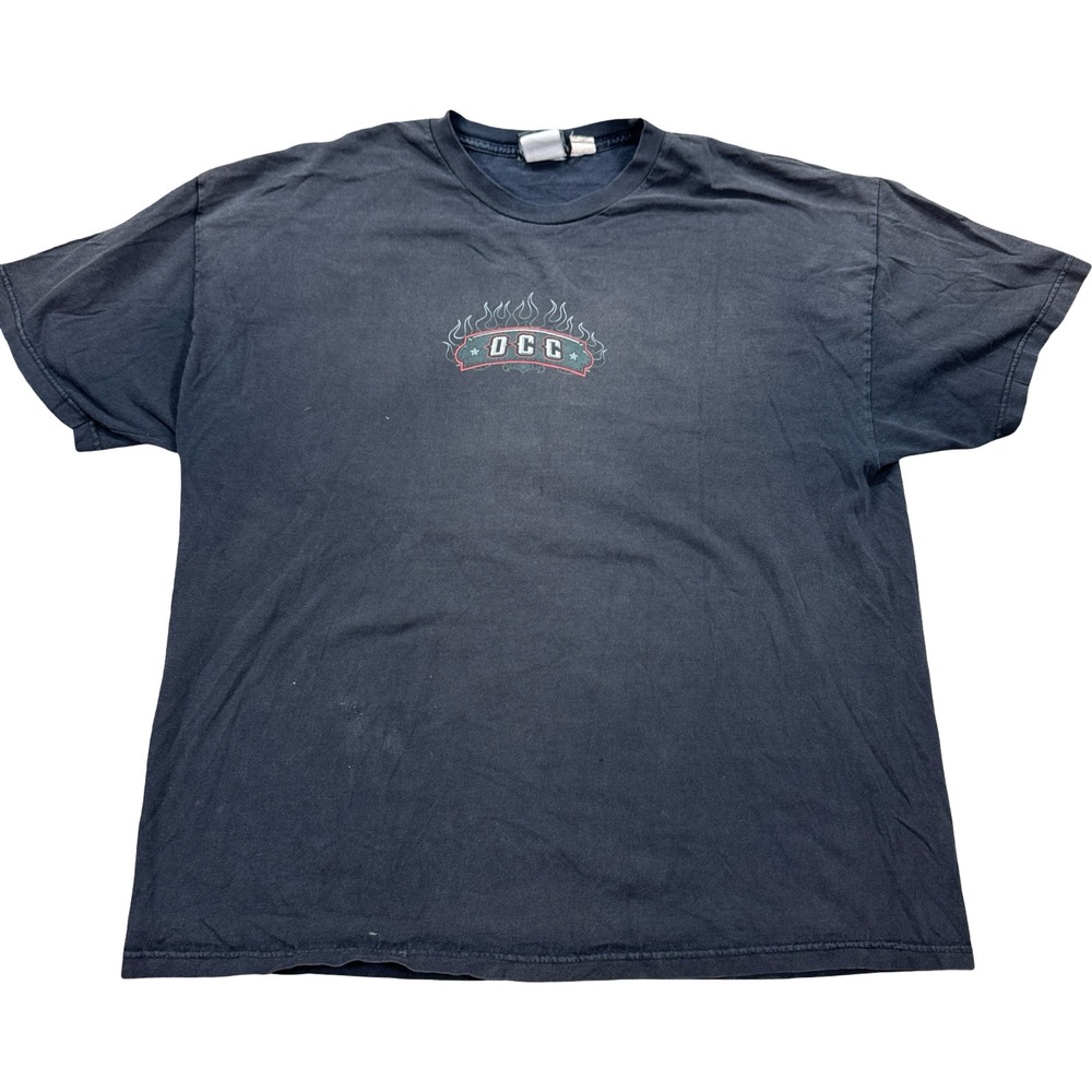 Y2K Orange County Choppers T-Shirt Men's 2XL Black Motorcycle Graphic Biker